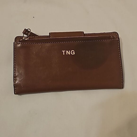  Fossil brown Leather wallet - Picture 2 of 7